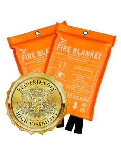 Manta de Fuego de Silicona Supa Ant 101.6cm 2pk Alta Visibilidad