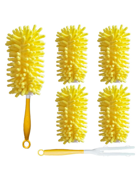 Duster Reutilizable SoliFairy 4 Recambios + Mango Amarillo