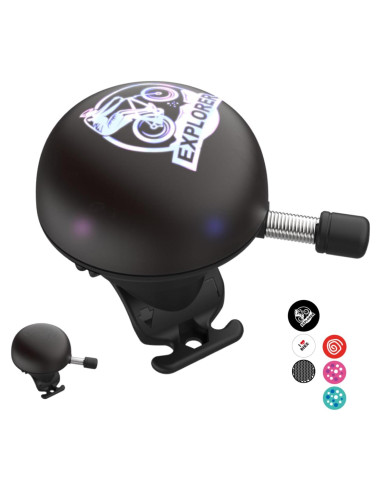 Campana de Bicicleta Eléctrica LEISPO con 5 Sonidos 100dB