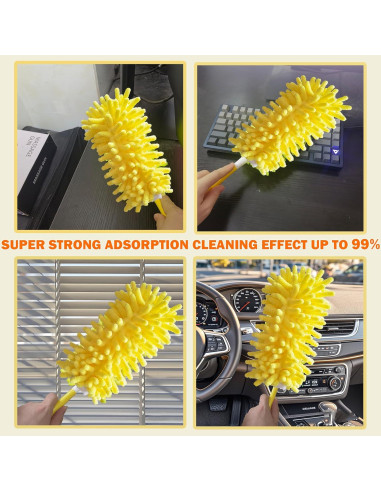 Duster Reutilizable SoliFairy 4 Recambios + Mango Amarillo