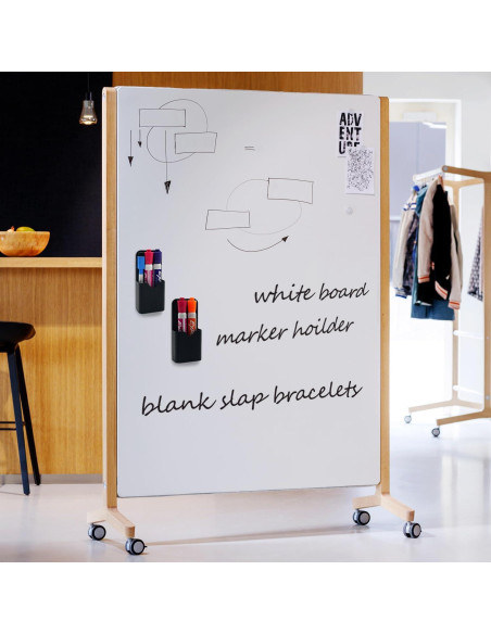 Soporte Magnético para Marcadores VieFantaisie - 2 Piezas Negro