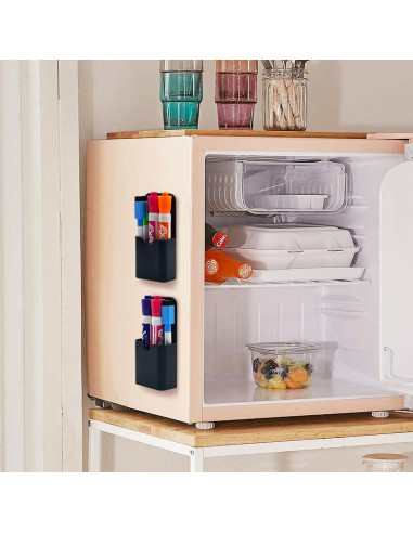 Soporte Magnético para Marcadores VieFantaisie - 2 Piezas Negro