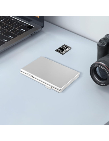 Funda de Aluminio para Tarjetas SD Chestele, 21 Ranuras