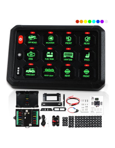 Panel de Interruptores RGB 12 Gang 12V 24V NAVOROGE