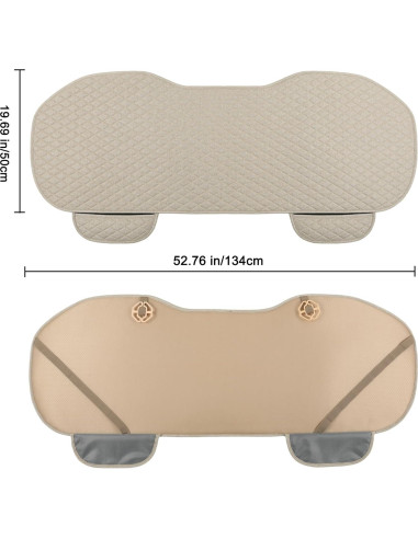 Cubiertas de Asiento de Coche West Llama Lino Beige Universal