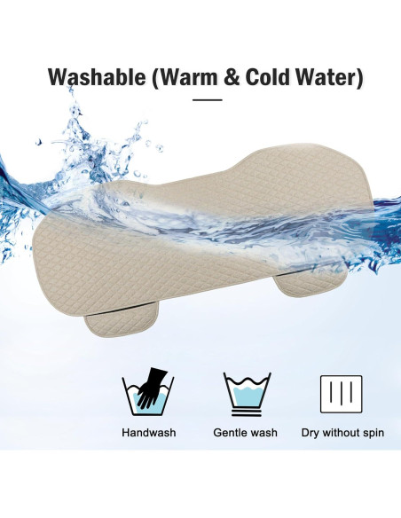 Cubiertas de Asiento de Coche West Llama Lino Beige Universal