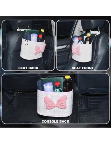 Organizador de Espalda de Asiento de Coche AuMoHall Rosa