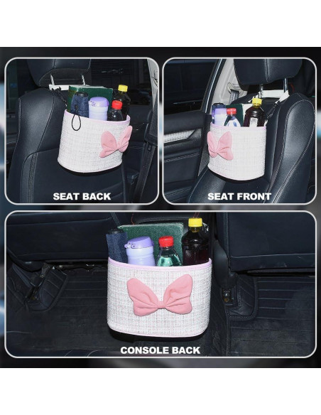 Organizador de Espalda de Asiento de Coche AuMoHall Rosa