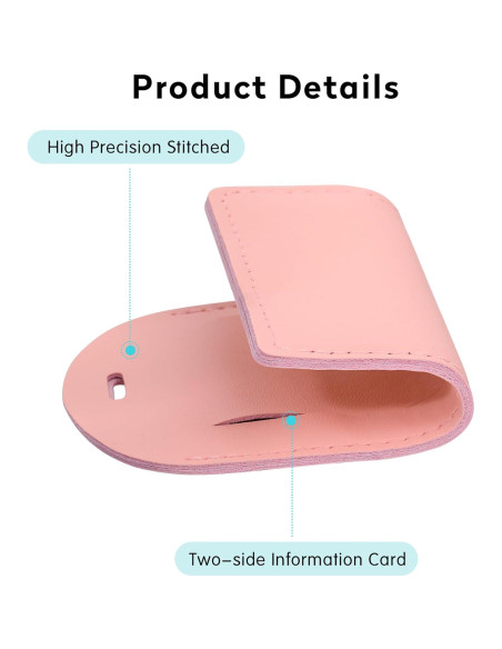 Etiquetas de Equipaje Jealkip 3 Paquete Amarillo y Rosa