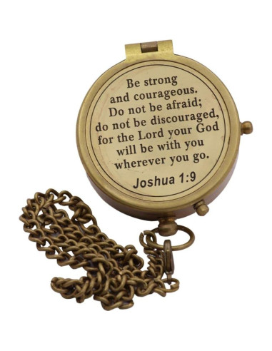 Brújula de Latón Sólido con Funda de Cuero - ROORKEE