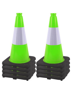 Conos de Tráfico OrangeStar 45 cm 8-pack Verde Reflectante