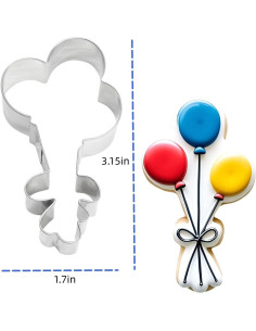 Cortador de Galletas Globo OLQW Acero Inoxidable 8x4.3cm 2