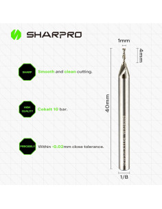 Fresa de Router Ascendente 4mm SHARPRO para Corte de Madera 2