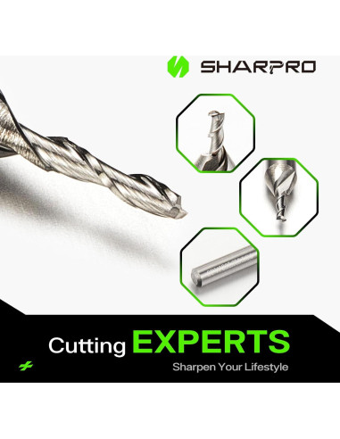 Fresa de Router Ascendente 4mm SHARPRO para Corte de Madera
