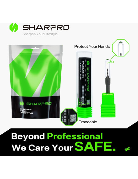 Fresa de Router Ascendente 4mm SHARPRO para Corte de Madera