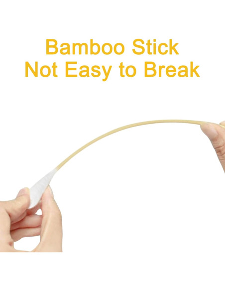 Hisopos de Algodón de Bambú para Limpieza de Oídos - 100 Pcs