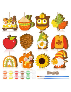 Kit de Manualidades de Otoño JellyArch 36 Piezas Madera DIY