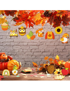 Kit de Manualidades de Otoño JellyArch 36 Piezas Madera DIY 2