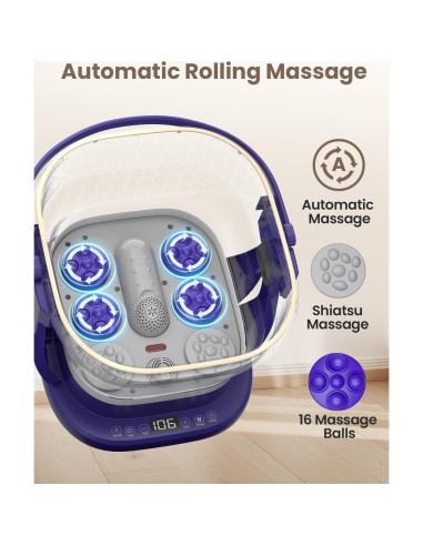 Masajeador de pies eléctrico Puboo con control remoto y calor