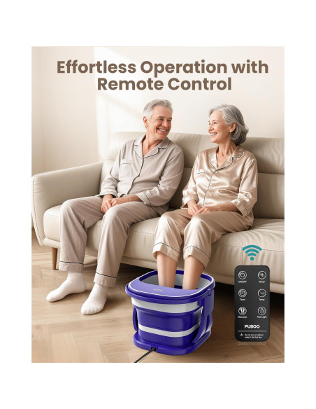 Masajeador de pies eléctrico Puboo con control remoto y calor