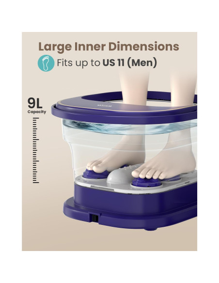 Masajeador de pies eléctrico Puboo con control remoto y calor