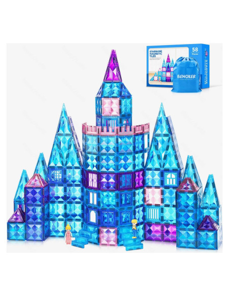 Azulejos Magnéticos de Castillo de Hielo BENOKER 58 PCS
