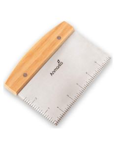 Cortador de masa y raspador de acero inoxidable Anmarko 15x12 cm
