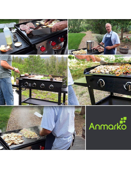 Cortador de masa y raspador de acero inoxidable Anmarko 15x12 cm