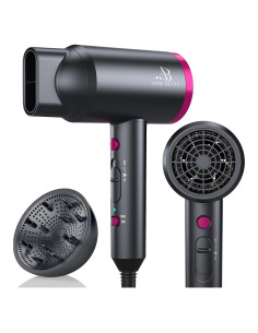 Secador de Pelo Iónico ANNE BETTY 1800W con Difusor y Boquilla