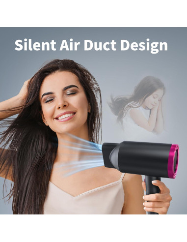 Secador de Pelo Iónico ANNE BETTY 1800W con Difusor y Boquilla