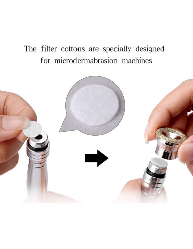 300 Piezas Filtros de Microdermoabrasión TopDirect 10 mm