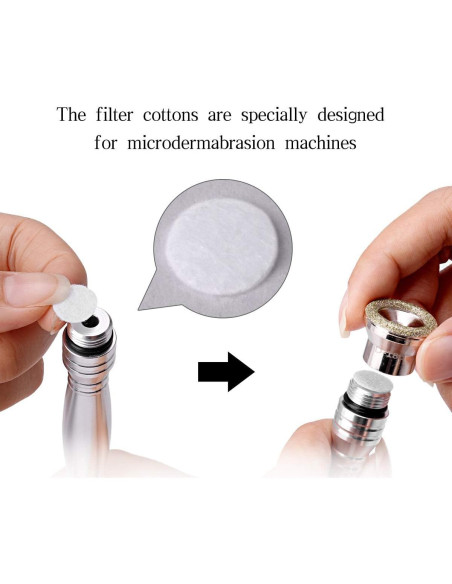 300 Piezas Filtros de Microdermoabrasión TopDirect 10 mm