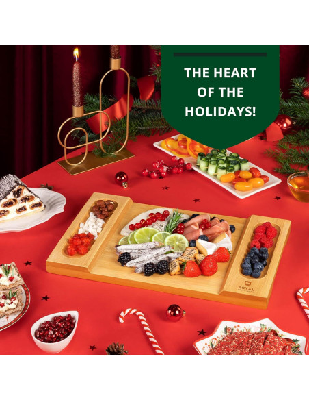 Tabla de Charcutería Royal Craft Wood 45.7x30.5cm Bambú