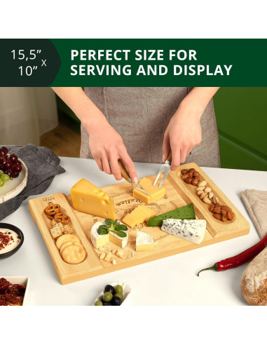 Tabla de Charcutería Royal Craft Wood 45.7x30.5cm Bambú