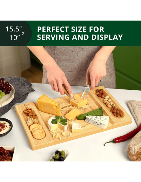 Tabla de Charcutería Royal Craft Wood 45.7x30.5cm Bambú