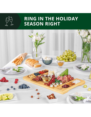 Tabla de Charcutería Royal Craft Wood 45.7x30.5cm Bambú