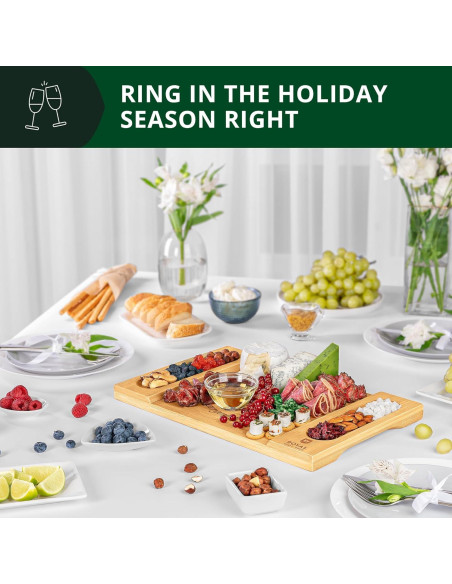 Tabla de Charcutería Royal Craft Wood 45.7x30.5cm Bambú