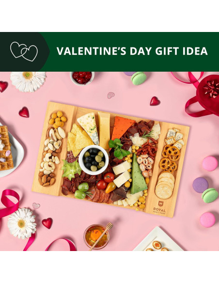 Tabla de Charcutería Royal Craft Wood 45.7x30.5cm Bambú