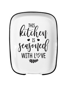 Soporte de Cuchara de Cerámica Hvukeke con Diseño Divertido