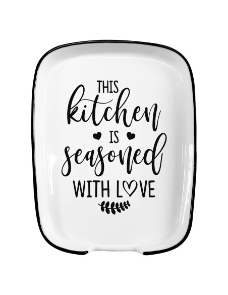 Soporte de Cuchara de Cerámica Hvukeke con Diseño Divertido