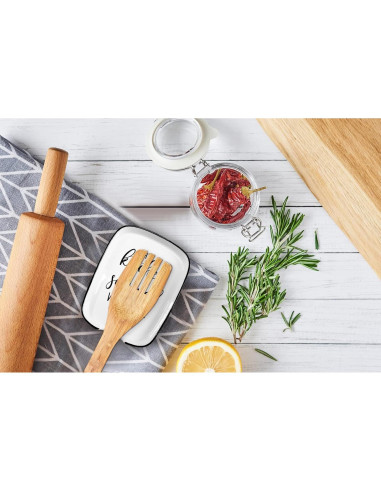 Soporte de Cuchara de Cerámica Hvukeke con Diseño Divertido