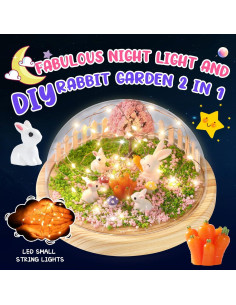 Kit DIY Luz Nocturna Conejo Laclun 18x18 cm para Niños 2