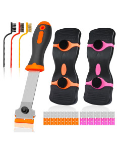 Juego de 6 herramientas de raspado Fenikara - 3 raspadores y 40 cuchillas