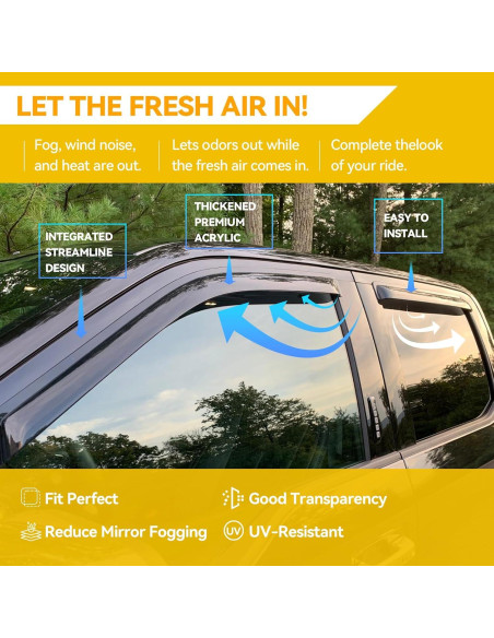 Viseras de Ventana CMVT Auto para Toyota Corolla 2009-2013