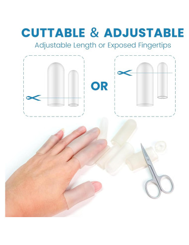 20 Fundas de Dedos de Silicona Happiby - Grandes y Pequeñas