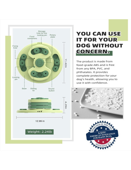 Juguete de Rompecabezas para Perros KADTC 3 Niveles Estimulante
