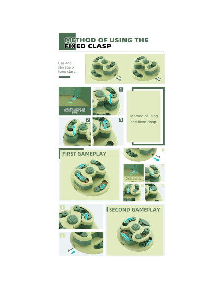 Juguete de Rompecabezas para Perros KADTC 3 Niveles Estimulante