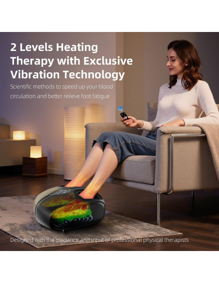 Masajeador de pies Shiatsu ALLYOUGER AYG-511 con calor y vibración