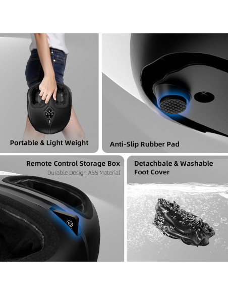 Masajeador de pies Shiatsu ALLYOUGER AYG-511 con calor y vibración