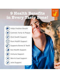 Huesos Dentales Zesty Paws Medianos - 12 unidades - Canela 2